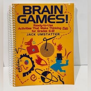 Educational fun activities Book Brain Games by Jack umstatter Grades 6-12